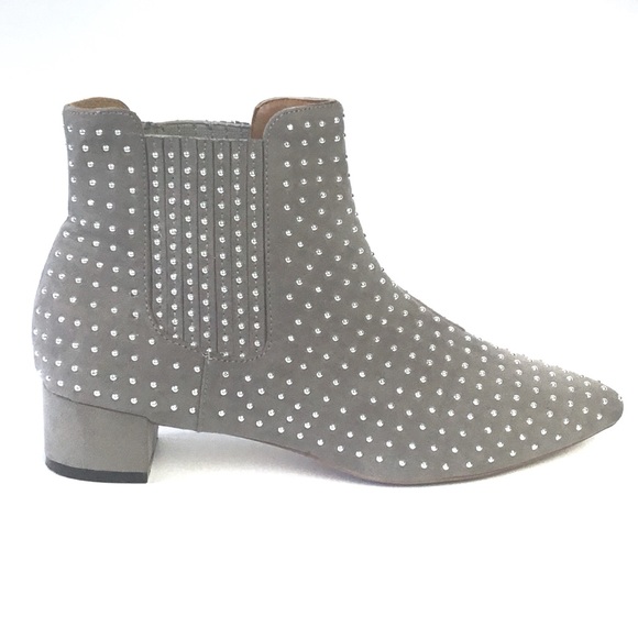 TOPSHOP Gray Studded Booties - Picture 2 of 4